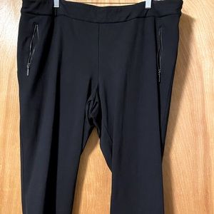 Lane Bryant black ponte pants. Size 18/20 short.
